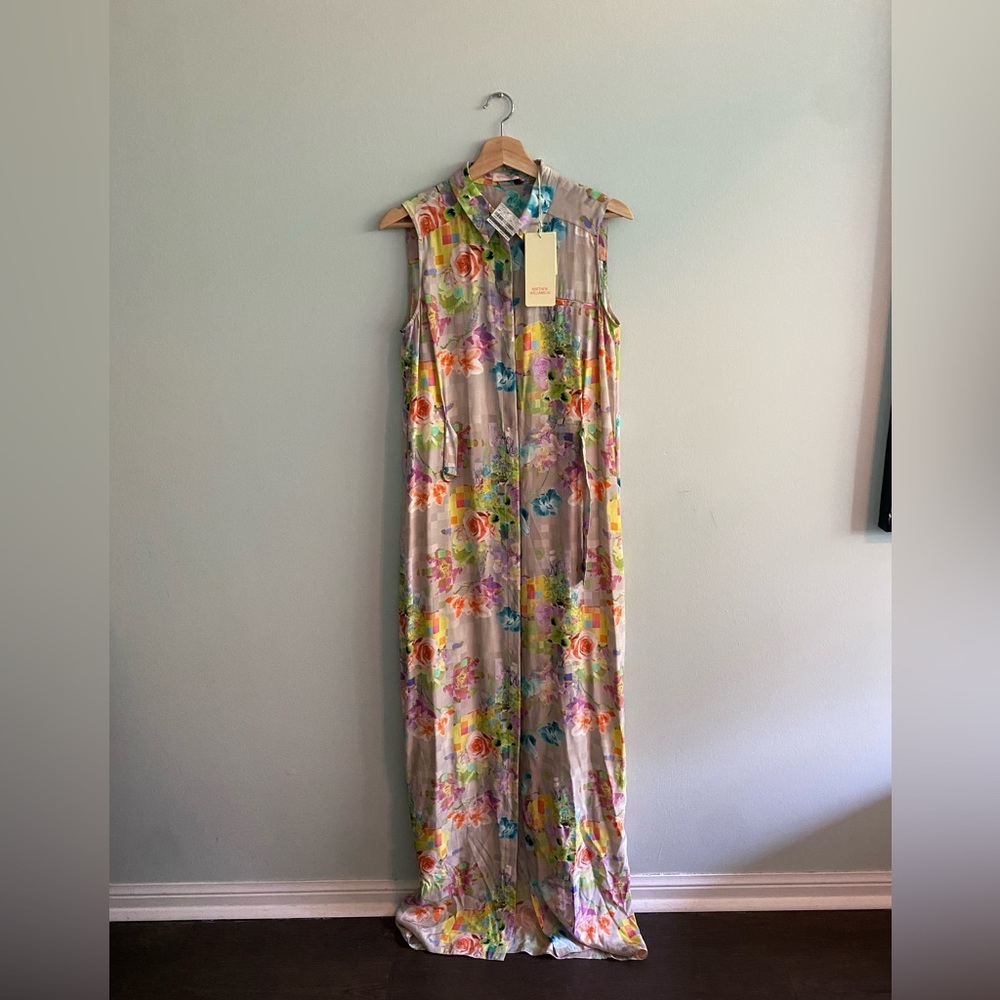 NWT MATTHEW WILLIAMSON SILK MAXI DRESS - Picture 1 of 9